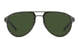 Shop BVLGARI Aviator Sunglasses in Black online.