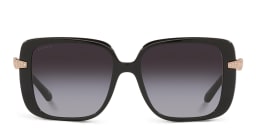 Shop BVLGARI Square Sunglasses in Black online.