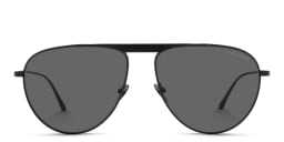 Shop GIORGIO ARMANI Aviator Sunglasses in Matte Black online.