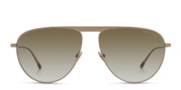 Shop GIORGIO ARMANI Aviator Sunglasses in Gold online.