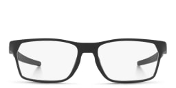 Shop Oakley Wide Rectangle Eyeglasses in Satin Black online.