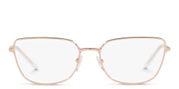Shop PRADA Wide Cat Eye Eyeglasses in Pink Gold online.