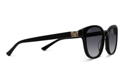 Shop EYE'M Round Sunglasses in Black online.
