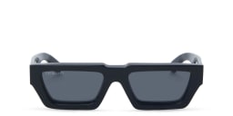 Shop OFF WHITE Unisex Rectangle Sunglasses in Polished Black online.