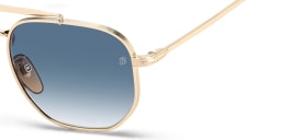 Shop DAVID BECKHAM Square Sunglasses in Gold Havana online.