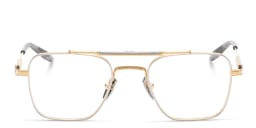Shop AKONI Europa Unisex Square Eyeglasses in Gold online.