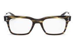 Shop AKONI Kepler Unisex Rectangle Eyeglasses in Havana online.