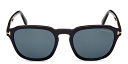 Shop TOM FORD Square Sunglasses in Shiny Black online.