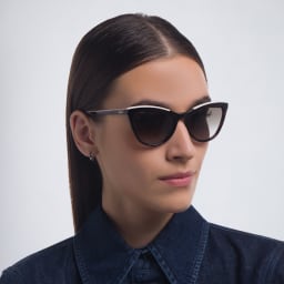Shop EYE'M Cat Eye Sunglasses in Havana online.