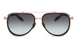 Shop AKONI Echo Aviator Sunglasses in Black online.