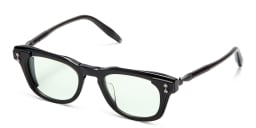 Shop AKONI Orion Round Eyeglasses in Black online.