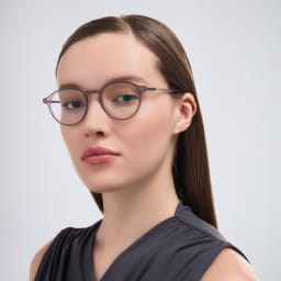Shop MYKITA Unisex Saga Round Eyeglasses in Grey online.