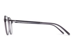Shop MYKITA Unisex Saga Round Eyeglasses in Grey online.