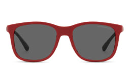 Shop Emporio Armani Kids Pillow Sunglasses in Matte Red online.