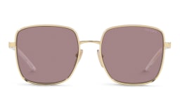 Shop PRADA Oversized Square Sunglasses in Pale Gold online.