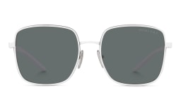 Shop PRADA Oversized Square Sunglasses in White online.