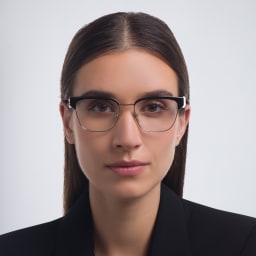 تسوق نظارة طبية بإطار غير منتظم برادا بلون أسود/ذهبي باهت أونلاين.