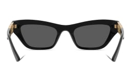 Shop VERSACE Cat-Eye Sunglasses in Black online.