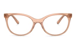 Shop Dolce & Gabbana Cat-Eye Eyeglasses in Transparent Beige online.