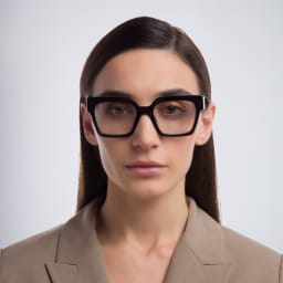 تسوق نظارة طبية بإطار مربع ميو ميو بلون أسود أونلاين.