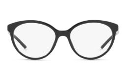 Shop PRADA Round Eyeglasses in Black online.