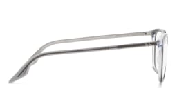 Shop Ray-Ban Unisex Square Eyeglasses in Grey On Transparent online.