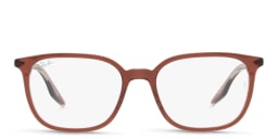 Shop Ray-Ban Unisex Square Eyeglasses in Brown online.