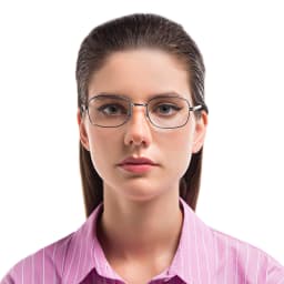 Shop Ray-Ban Unisex Rectangle Eyeglasses in Gunmetal online.