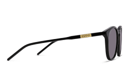 Shop GUCCI Round Sunglasses in Black online.