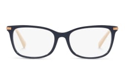 Shop VALENTINO Stud Rectangle Eyeglasses in Blue online.
