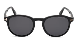 Shop TOM FORD Round Sunglasses in Black online.