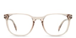 Shop DAVID BECKHAM Square Eyeglasses in Mud online.