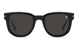 Shop DAVID BECKHAM Square Sunglasses in Black online.