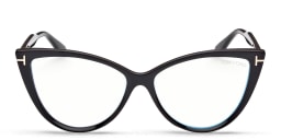Shop TOM FORD Cat-Eye Eyeglasses in Shiny Black online.