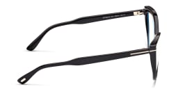 Shop TOM FORD Cat-Eye Eyeglasses in Shiny Black online.