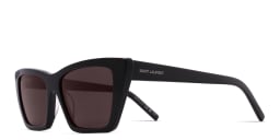 Shop SAINT LAURENT Cat-Eye Sunglasses in Black online.