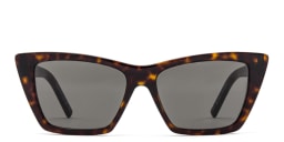 Shop SAINT LAURENT Cat-Eye Sunglasses in Havana online.