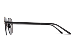 Shop SAINT LAURENT Unisex Round Sunglasses in Black online.