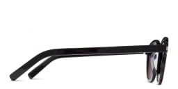 Shop SAINT LAURENT Round Sunglasses in Black online.