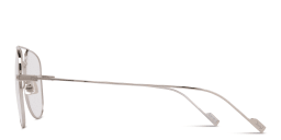 Shop SAINT LAURENT Aviator Eyeglasses in Silver online.