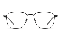 Shop SAINT LAURENT Square Eyeglasses in Black online.