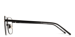 Shop SAINT LAURENT Square Eyeglasses in Black online.