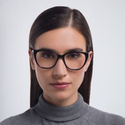 Shop SAINT LAURENT Cat-Eye Eyeglasses in Black online.