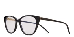 Shop SAINT LAURENT Cat-Eye Eyeglasses in Black online.