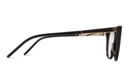 Shop SAINT LAURENT Cat-Eye Eyeglasses in Black online.