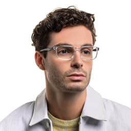 تسوق نظارات طبية مستطيلة واسعة EYE'M بلون شفاف أونلاين.
