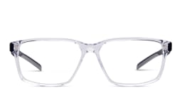 Shop EYE'M Wide Rectangle Eyeglasses in Clear online.