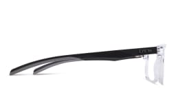 Shop EYE'M Wide Rectangle Eyeglasses in Clear online.