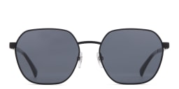 Shop EYE'M Irregular Sunglasses in Black online.