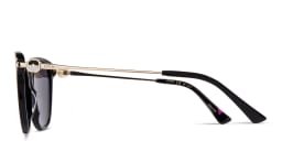 Shop EYE'M Cat-Eye Sunglasses in Black online.